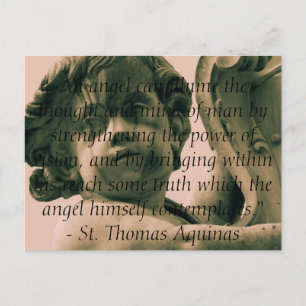 Angelic Angel Quotes -  Angel Quotation Postcard