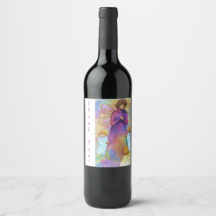 ANGELIC ANGELS THANK YOU WINE LABEL