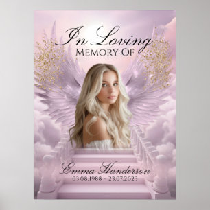 Angelic Ascent Memorial Welcome Sign Poster