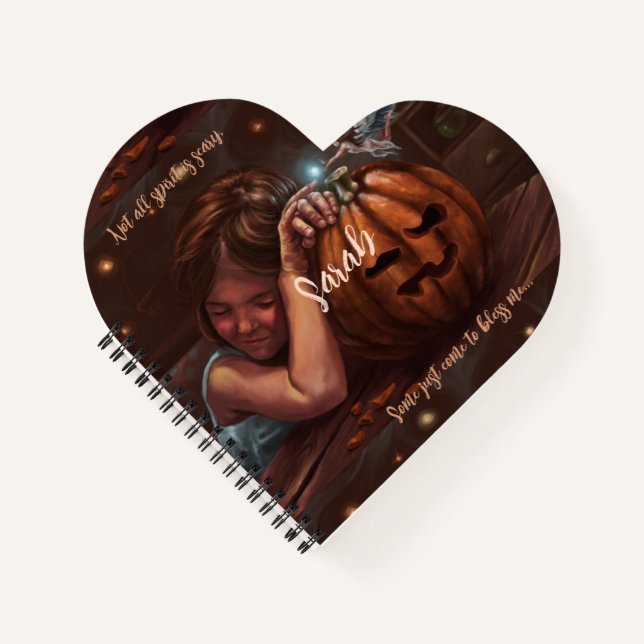 Angelic blessing halloween artful notebook (Front)
