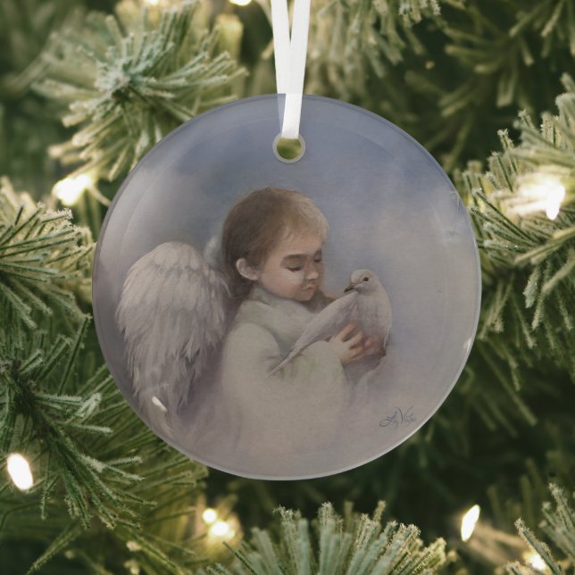 Angelic Blessings Glass Tree Decoration (Insitu)