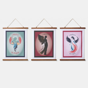 Angelic collection Wood Topped Wall Tapestry