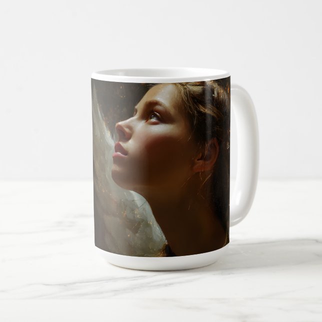 Angelic Contemplation Coffee Mug (Front Right)