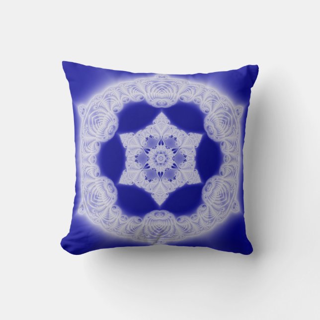 Angelic Emblem Throw Pillow (Front)