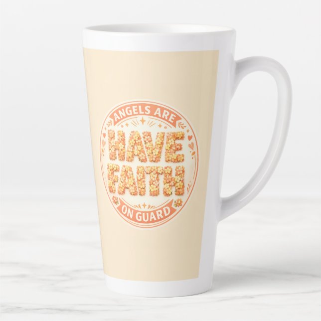 Angelic Faith Collection Latte Mug (Right)