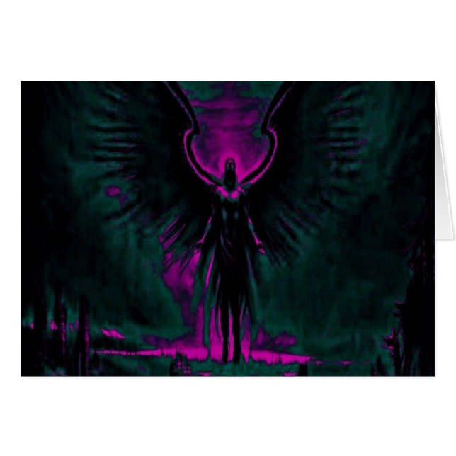 Angelic Guardian Purple and Teal (Front Horizontal)
