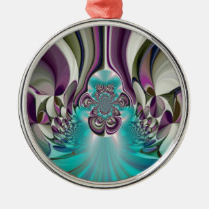 Angelic Hakuna Matata Purple Heart.jpg Metal Ornament