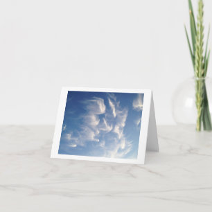 Angelic Looking Clouds Beautiful Wispy Clouds Card