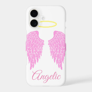 Angelic Pink Angel Wings & Halo