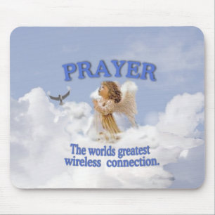 Angelic Prayer Worlds Greatest Wireless Connection Mouse Pad