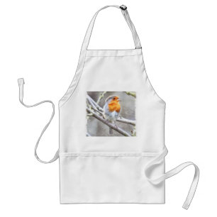 Angelic Robin Watercolor Standard Apron