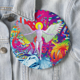 Angelic Robot Button