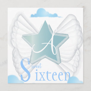 Angelic Star Sweet Sixteen Invitation- Cust. Invitation