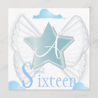 Angelic Star Sweet Sixteen Invitation- Cust. Invitation