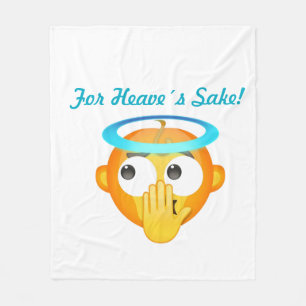 Angelic Surprise emoji Fleece Blanket