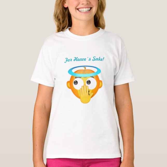 Angelic Surprise emoji T-Shirt (Front)