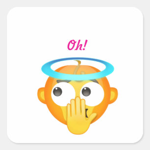 Angelic Surprise Square Sticker