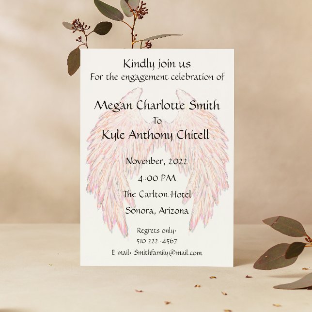 Angelic Wings Invitation (Creator Uploaded)