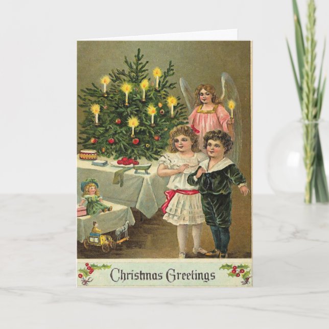 Angelic Wishes Holiday Card (Front)