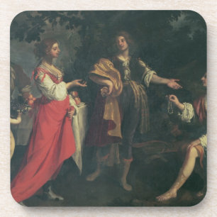 Angelica and the Moor, Medoro, 1634 (oil on canvas Coaster