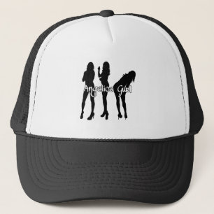 Angelica Gurl "Logo Gurls" [Black & White] Trucker Hat