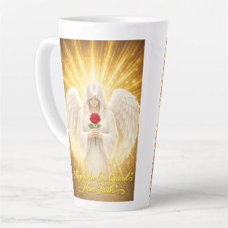 AngelicFaith GoldenHeart Latte Mug
