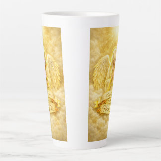 AngelicFaith GoldenHeart Latte Mug