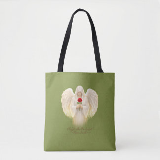 AngelicFaith GoldenHeart Tote Bag