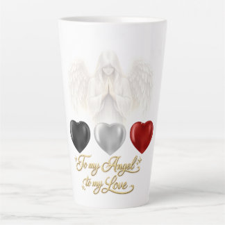 AngelicFaith SilverHeart Latte Mug