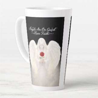 AngelicFaith SilverHeart Latte Mug
