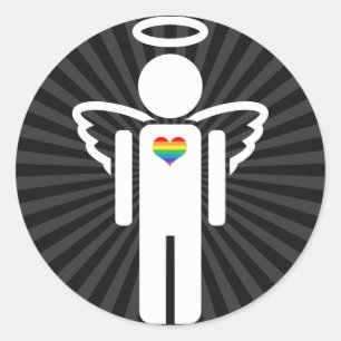 angelicon. classic round sticker