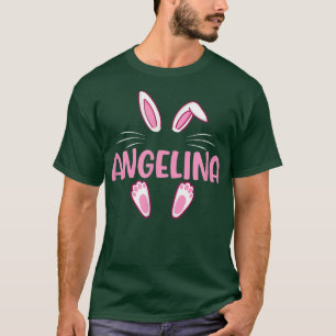 ANGELINA Easter Bunny Funny Novelty Womens Custom T-Shirt
