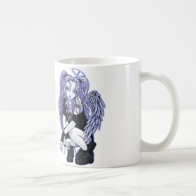 Angelina Gothic Violet Angel Mug (Right)