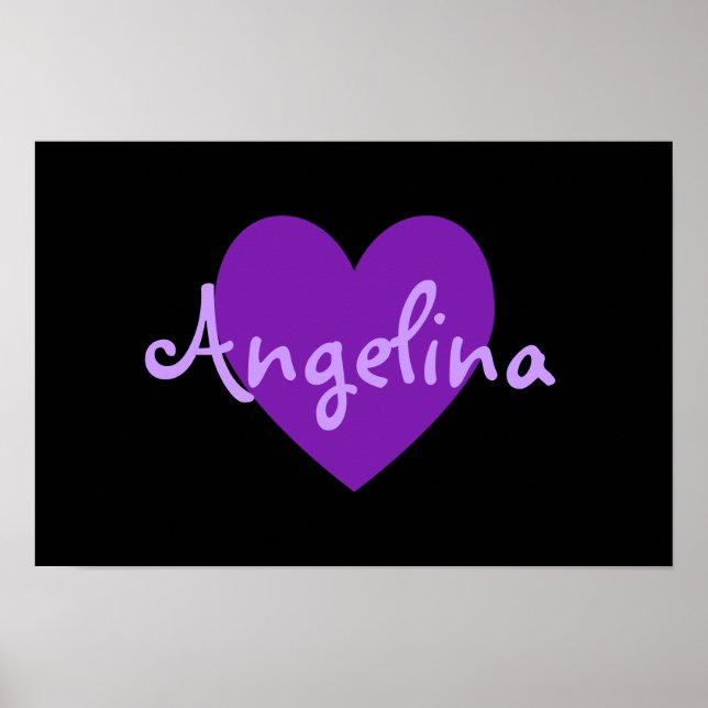 Angelina in Purple Poster (Front)