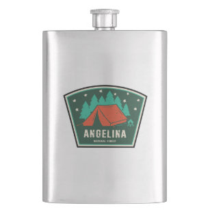 Angelina National Forest Camping Hip Flask