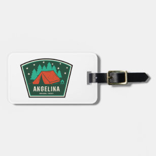 Angelina National Forest Camping Luggage Tag