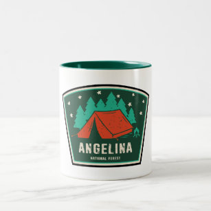 Angelina National Forest Camping Two-Tone Coffee Mug