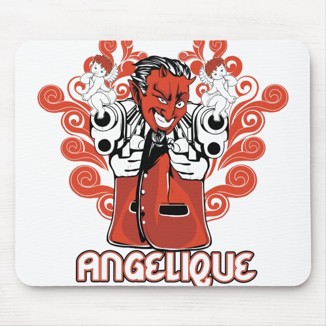 angelique black mouse pad (Front)
