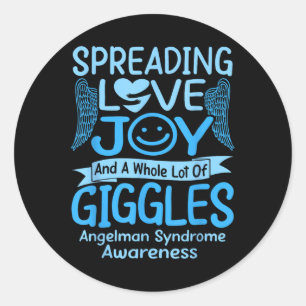 Angelman Syndrome , Small  Classic Round Sticker
