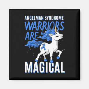 Angelman Syndrome Warrior Happy Puppet Unicorn Lov Magnet