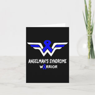 Angelmans Syndrome Awareness Warrior Support Blue Card
