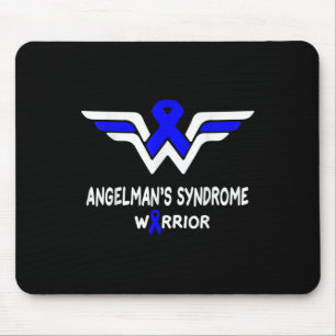 Angelmans Syndrome Awareness Warrior Support Blue Mouse Pad