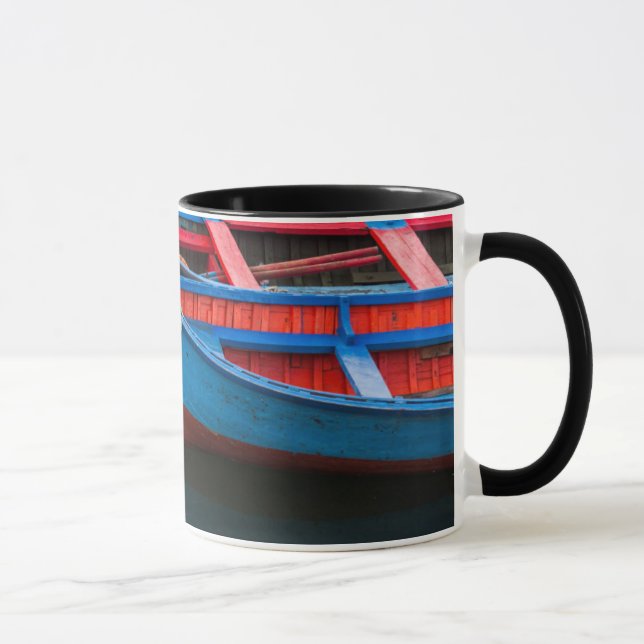 Angelmo harbour, fishing boats. mug (Right)
