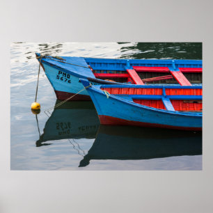 Angelmo harbour, fishing boats. poster