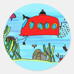 Angelos Unterwasser Classic Round Sticker