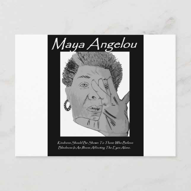 Angelou Quote Greeting Postcard (Front)