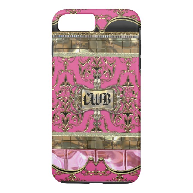 AngelRhyse II Lark Elegant Damask Monogram Case-Mate iPhone Case (Back)