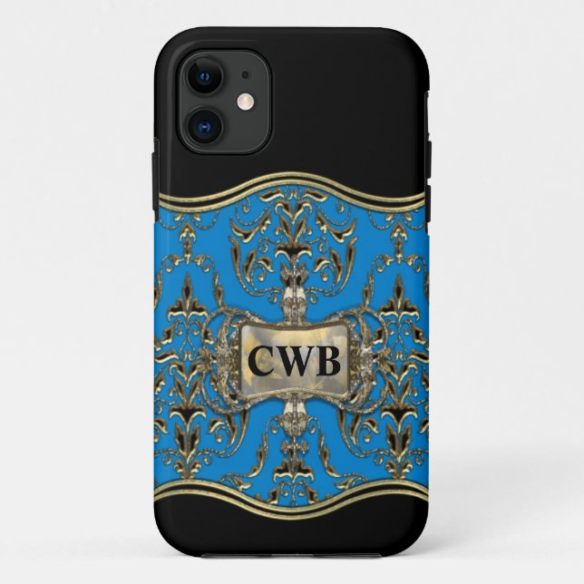 AngelRhyse  Rue  Monogram Elegance Case-Mate iPhone Case (Back)