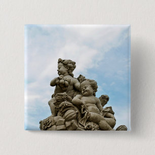 Angels 15 Cm Square Badge
