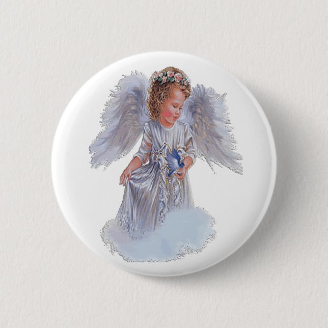 Angels 6 Cm Round Badge (Front)
